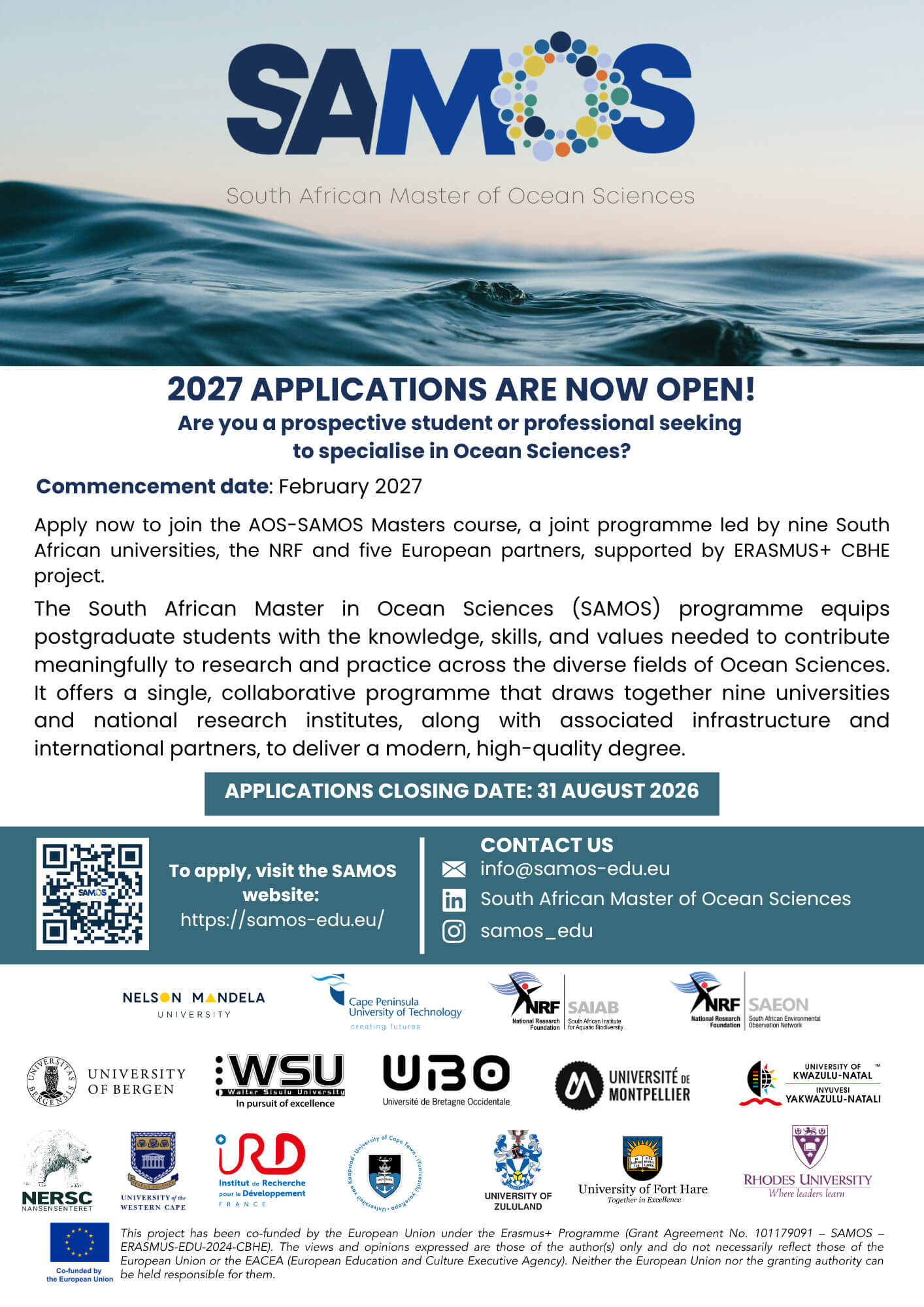 SAMOS 2027 CALL